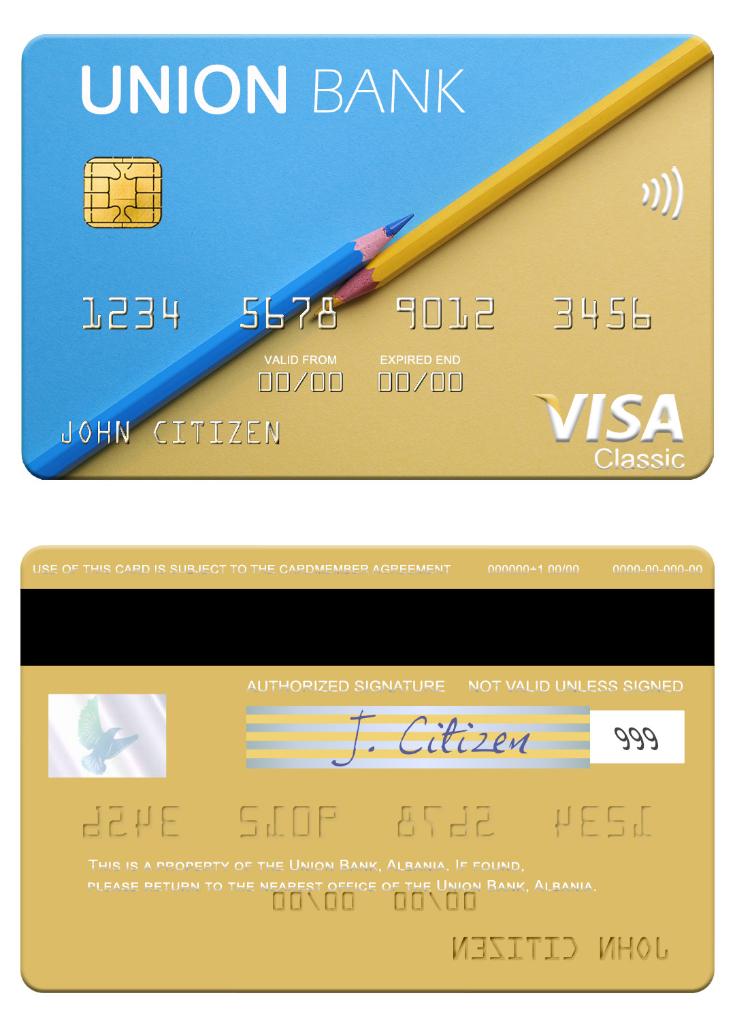 Albania Union Bank visa card